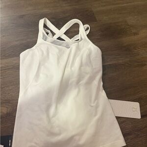 Women's White Strappy Top